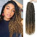 Passion Twist Hair - 8 Packs 22 Inch Passion Twist Crochet Hair For Women Crochet Pretwisted Curly Hair Passion Twists Synthetic Braiding Hair Extensions (22 Inch 8 Packs T27)