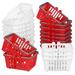 20 Pcs Simulation Mini Shopping Cart Hamper Miniature Basket for Kid Tiny Small Baskets House Ornament Home Decor Child