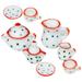 1 Set of Children Mini Tea Set Decorative Simulation Tea Ware Ornaments Mini Tea Pot