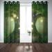 Pre-Owned - Musesh 52X63 InchÃ‚ CurtainsÃ‚ 2Ã‚ Panel Cool Window Curtains Blackout Curtain Panels Window Panel Curtains Fantasy Tree House in Door Curtain Panels for Bedroom Living Room