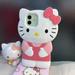 Cartoon Sanrio Hello Kitty Silicone Phone Case for Iphone 11/12/13 3D Shockproof Soft Case Phone Accessories Student Couple Gift