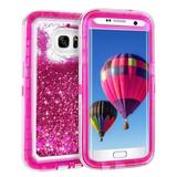 For Samsung Galaxy S7 S7 Edge Liquid Glitter (Case Clip Fits Otterbox Defender)