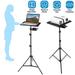 iMounTEK Laptop Projector Tripod Stand Adjustable Height Notebook Floor Stand Portable Computer DJ Equipment Holder Mount Elevator for Presentation Studio