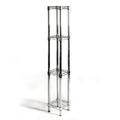 Shelving Inc. 10 d x 10 w x 64 h Chrome Wire Shelving with 4 Shelves