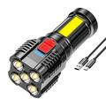 Spirastell Electric torch 4 Modes Adventure Lumen Work USB Portable Lumen Work BUZHI LED Portable Lumen 5 LED Portable Use. HUIOP NTBL dsfen USB Reable 4