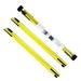 Kabuer Alignment Golf Practice Sticks Golf Swing Trainer 48 inches Yellow Set of 2