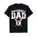 Baseball Dad Apparel - Dad Baseball Father s Day Men Casual Retro T-Shirt