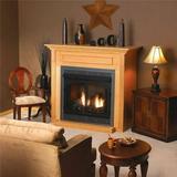 Corner Cabinet Mantel with Base Oak