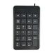 Computer Keyboard 22 Key Usb Universal Keyboard Practical Numeric Keypad Mini Wired Keyboard Simple Number Keyboard for Notebook Computer Laptop (Black)