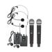 Shinysix Wireless microphones Professional UHF Professional UHF Mic Headworn Lavalier Set Headworn DJ KTV Set Church DJ KTV Dual Mic Professional UHF UHF Mic Mic Handheld Dual UHF Mic Handheld