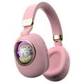 Shinysix Headset BT5.3 Cute Animal Ear Cushions Potable Cute Animal Headset BT5.3 AUX Wired Over Ear Headset Headset Cute Cartoon 3D Pet LED BT5.3 Cute Ear BT5.3 Cute Cartoon Pet LED Suitable Cute