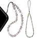 2Pcs Mobile Phone Chain Crystal Beads Anti-lost Phone Wrist Strap Cellphone Accessories