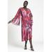 Plus Size Women's Flare Sleeve Wrap Dress by ELOQUII in Painter's Sunrise (Size 16)