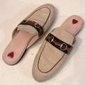 Gucci Shoes | Gucci Round Toe Slip On Flats Loafers Mules | Color: Tan | Size: 6.5