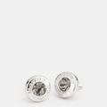 Coach Jewelry | Coach | Open Circle Stone Stud Earrings | Silver | Color: Gray/Silver | Size: One