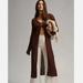 Anthropologie Sweaters | New Anthropologie Pilcro S Pointelle Sweater Duster Cardigan Jacket Long Brown | Color: Brown | Size: S