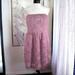 J. Crew Dresses | J. Crew Women's Lilac Floral Strapless A-Line Pleated Mini Dress Size 4 | Color: Purple | Size: 4