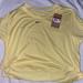 Nike Tops | Nike Dri-Fit One Women's Standard Fit Short-Sleeve Cropped Top Size Large | Color: Gold/Yellow | Size: L