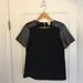 J. Crew Tops | Black Women's J Crew With Sparkle Short Sleeves | Color: Black | Size: S