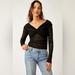 Free People Tops | Free People Hold Me Closer Top | Color: Black | Size: Various
