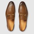 Gucci Shoes | Nwob Gucci Men's Jordaan Leather Loafer In Brown. Sz: 12 | Color: Brown | Size: 12