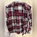 American Eagle Outfitters Tops | American Eagle Women’s Flannel. Boyfriend Fit. Size S | Color: Blue/Pink | Size: S