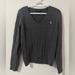 Ralph Lauren Tops | Lauren Ralph Lauren Women’s Cable Knit V Neck Gray Sweater Size Large | Color: Gray | Size: L