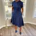 J. Crew Dresses | J.Crew Button-Down Cotton Shirtdress Navy Blue | Color: Blue | Size: 8