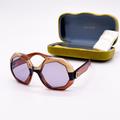 Gucci Accessories | New Gucci Gg1242s 002 Women Sunglasses Gucci Gg1242s Brown Sunglasses | Color: Brown/Purple | Size: Os