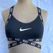 Nike Intimates & Sleepwear | Nike Black Padded Full Support Sports Bra - Size Small, Yoga Bra, | Color: Black/White | Size: S