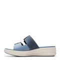 Clarks Women's Drift Buckle Slide Sandal, Denim Combi, 5 UK