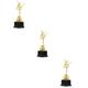 Happyyami 3pcs Dance Trophy Kids Dance Trophies Girl Gifts Girls Gifts Large Trophy Trophies for Kids Mini Trophies Kids Gift Teen Girl Gift Female Ballet Trophy Prize Child Woman Plastic