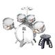 Kids Jazz Drum Set Bass Drum Kits Musical Instrument Toys Pedal Percussion for Stage Performance Age 3 4 5 6 Years Old Boys, B
