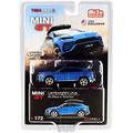 Lamborghini Urus with Roof Box Blue Eleos Metallic Limited Edition to 2400 pieces Worldwide 1/64 Diecast Model Car by True Scale Miniatures MGT00172