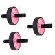 YARNOW 3 Pcs Abdominal Wheel Accessories Fitness Equipment Gym Machines for Home Gym Equipment for Home Exercise Roller Abdominal Exercise Household Scroll Wheel Men and Women Pink