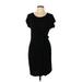 Spense Cocktail Dress - Sheath: Black Solid Dresses - Women's Size Large