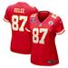 Women's Nike Travis Kelce Red Kansas City Chiefs Super Bowl LVIII Game Jersey