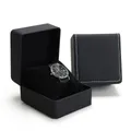 Coffret cadeau de montre simple avec oreiller pour homme vitrine de montre-bracelet en cuir PU