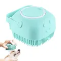 Brosse à shampooing en silicone pour animaux de compagnie peigne de massage apaisant pour chiens et