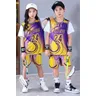 Maillot de basket-ball Lakers 24 pour garçons et filles faux uniforme deux pièces pour enfants kit
