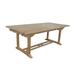 Skyline Decor Extendable Teak Dining Table Wood in Brown/White | 29 H x 118 W x 39 D in | Outdoor Dining | Wayfair SDAT-TBX-010R