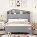 Harriet Bee Ilkan Platform Storage Bed Metal in Gray | 44.4 H x 42 W x 81.8 D in | Wayfair ED3F5F6EE5324729BD864120634F0120