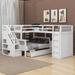 Harriet Bee Ilijan Twin Over Twin Over Full Bunk Bed w/ Drawers in White | 62.2 H x 94.1 W x 118.3 D in | Wayfair 48B8617CAB634E8CAC85CDD04BE58BF4