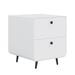 George Oliver Hritik 2 - Drawer Steel Nightstand Metal in White | 19.68 H x 15.75 W x 17.71 D in | Wayfair A2455367537A4B9F9A4392E16A4DA84A