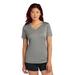 Sport-Tek LST353 Women's PosiCharge Competitor V-Neck Top in Grey Concrete Heather size Large | Polyester