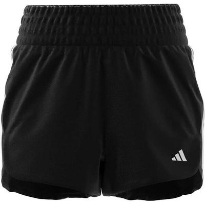 ADIDAS Damen Shorts Pacer Training 3-Streifen Woven High-Rise (Länge 5 Zoll), Größe M in Schwarz