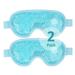 NEWGO Cold Eye Mask Cooling Eye Mask Eye Ice Pack for Puffiness Reusable Ice Eye Mask Gel Eye Mask Frozen Eye Cold Compress for Dark Circles Migraines Stress Relief Skin Care (Blue-2Pack))