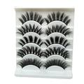 Melotizhi False Eyelashes Natural Wispy Fake Lashes Strips Fluffy Cat Eye Extensions Thick Soft Curly Fake Lashes Luxury Makeup 5Pair 3D False Lashes Fluffy Strip Eye Mix lashes Natural Party