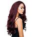 Cptfadh Curly 25 For Women Wig Wavy Full Red Synthetic Long Wigs Wine Inches Natural wig