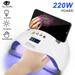 220/280W UV Light LED Nail Gel Polish Dryer Lamp Manicure Curing Machine